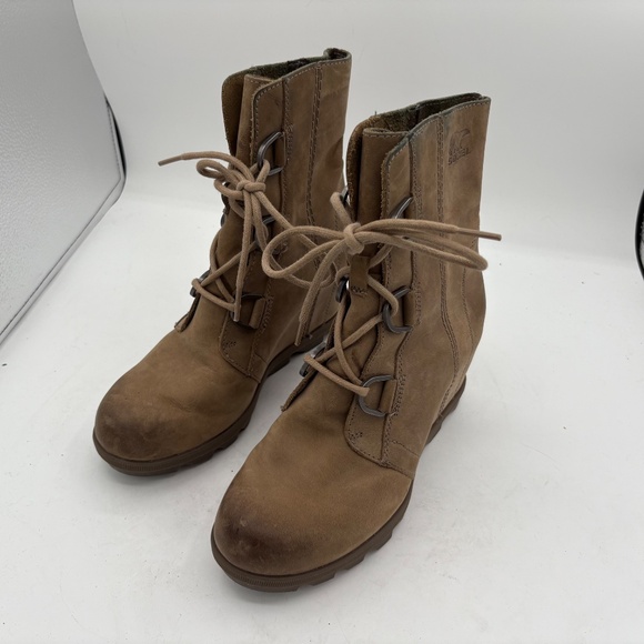 Sorel Joan of Arctic Wedge II Boots Brown Suede Lace Up Women's Size 8 Gorpcore - Picture 4 of 13
